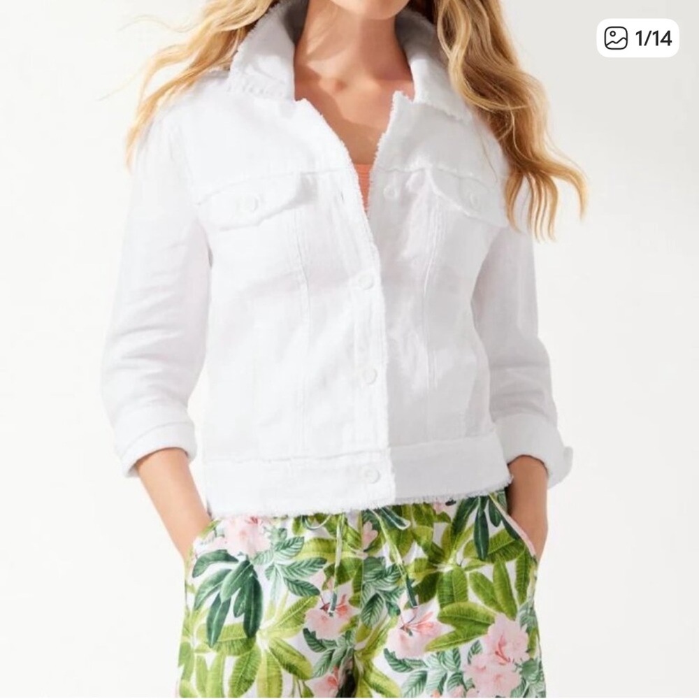 Tommy Bahama Two Palms Raw-Edge Linen Jacket - Picture 5 of 5